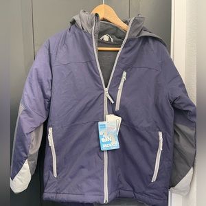 The Children’s Place XL Boys winter jacket 3 layers with thermolight in navy